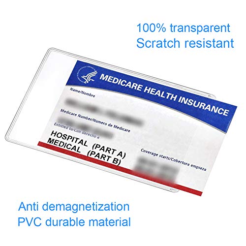 6 Pack New Medicare Card Holder Protector Sleeves 12Mil ...