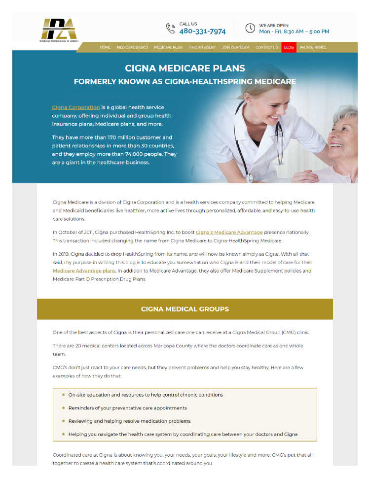 Cigna Medicare Plans Formerly Known as Cigna Healthspring ...