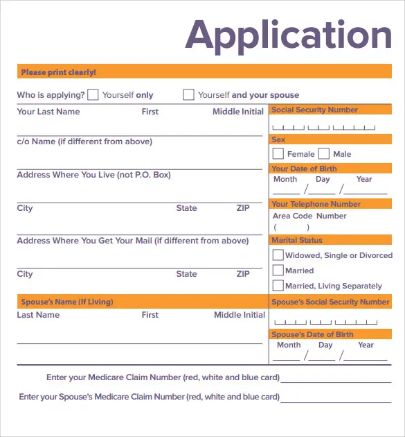 FREE 9+ Medicare Application Forms in PDF