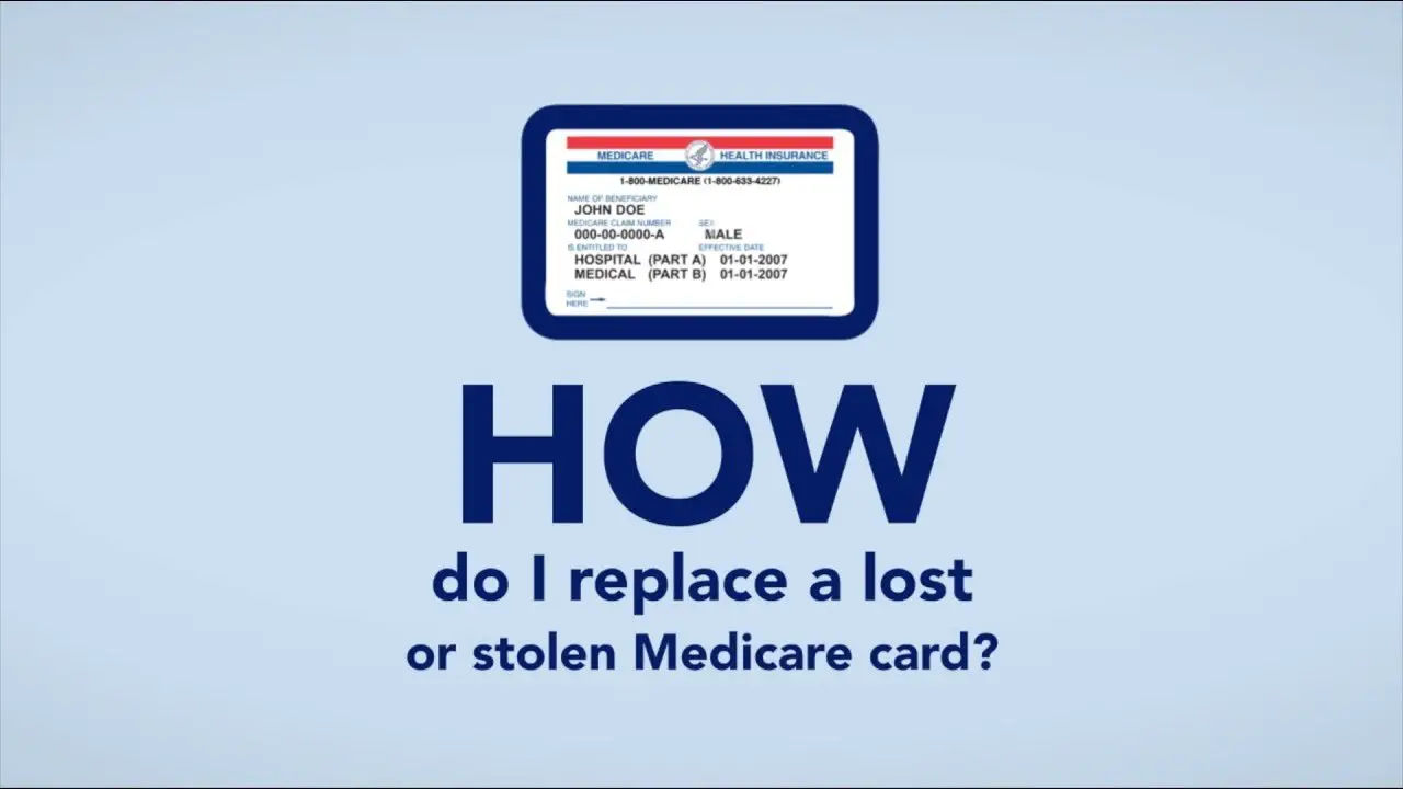 How do I replace a lost or stolen Medicare card?