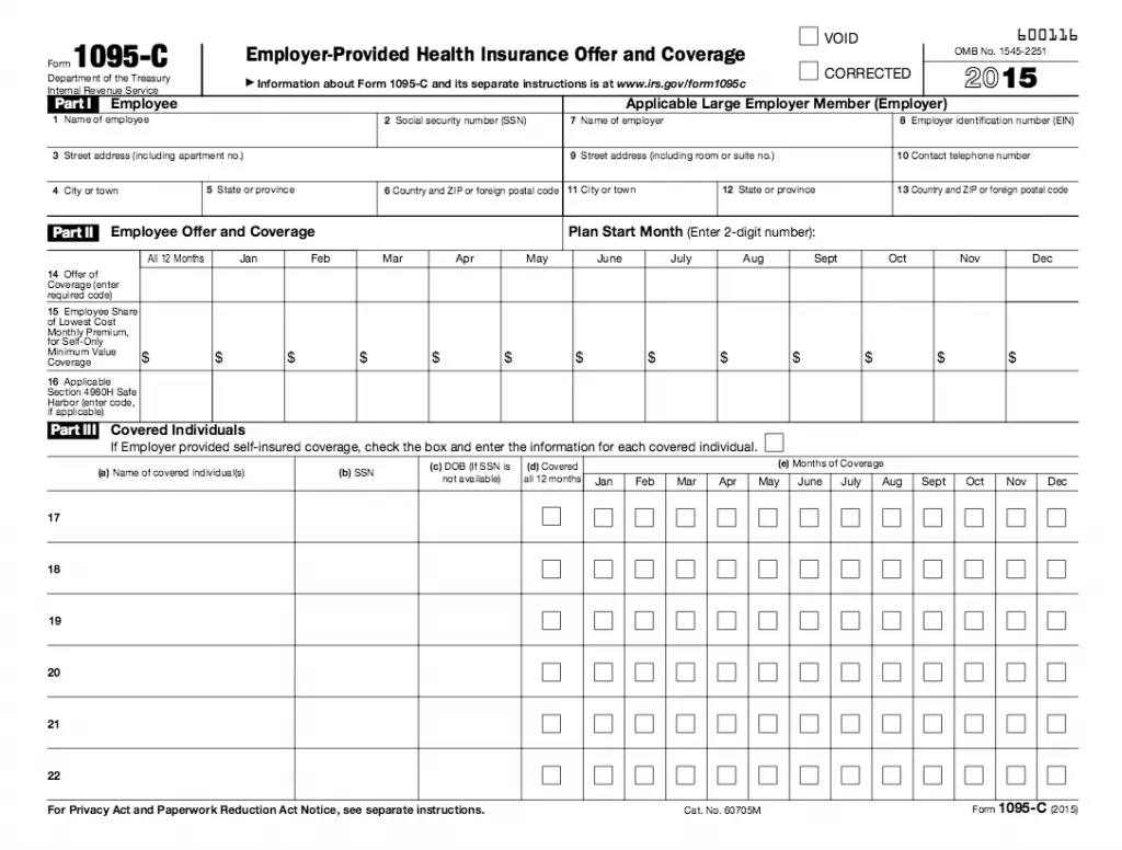 Insurance Form For Taxes