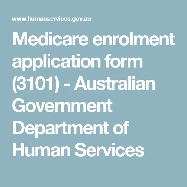 Medicare card australia application form