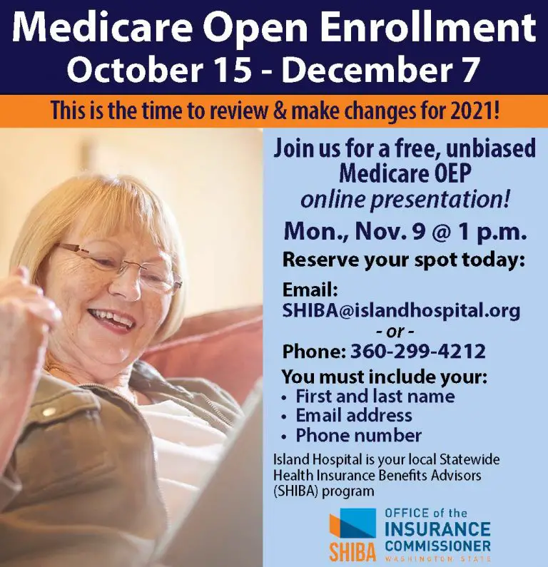 Medicare Open Enrollment â Mon. Nov. 9th â Online ...