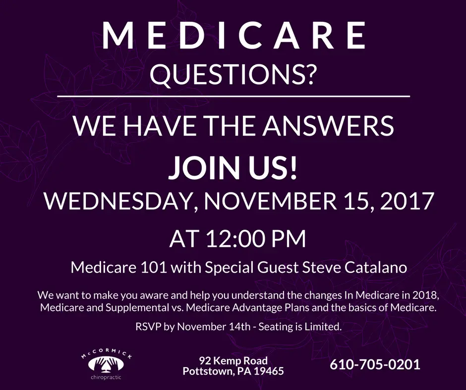 Medicare Questions? We Have The Answers  Join Us!