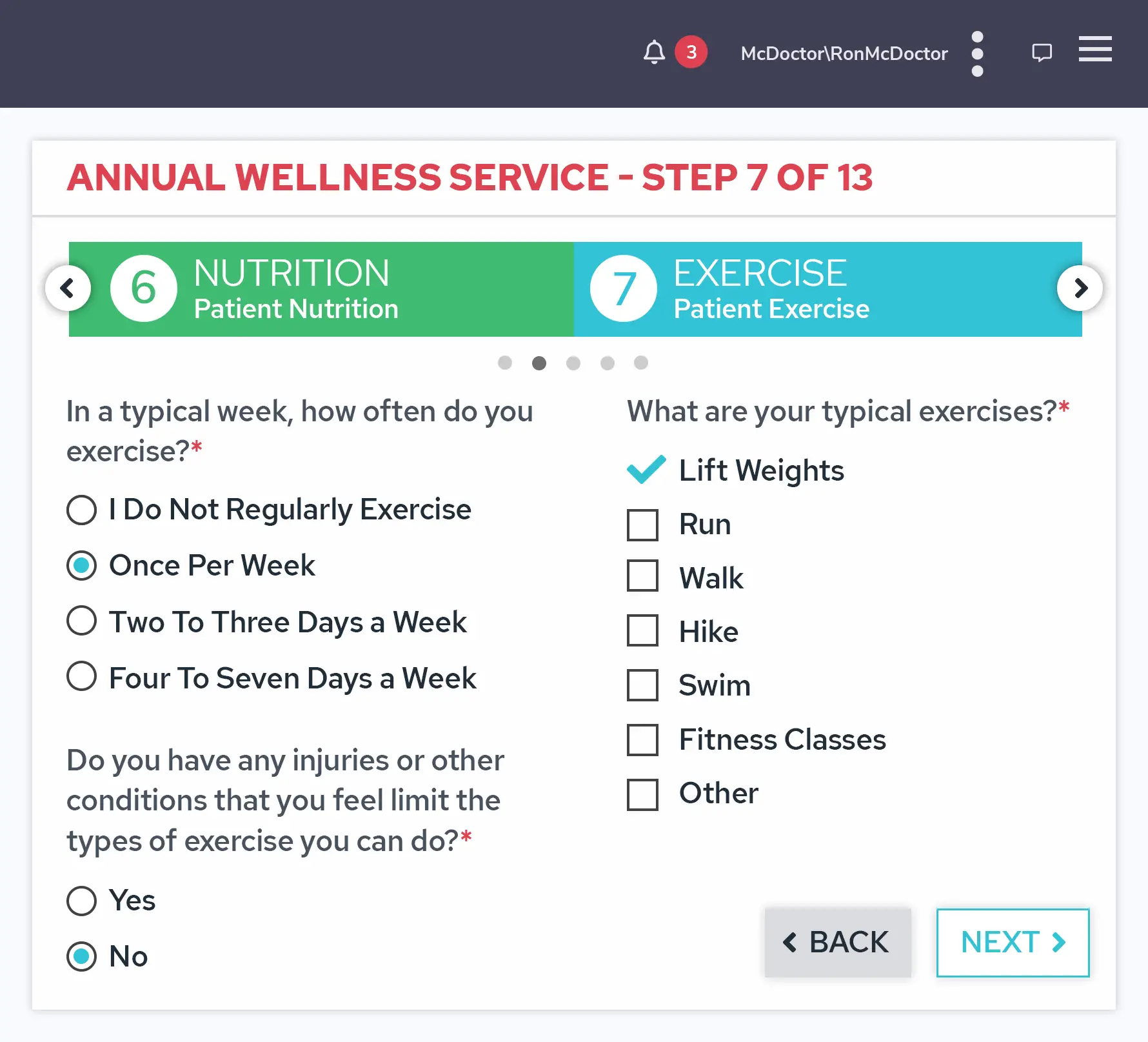 Medicare Wellness Physical Guidelines