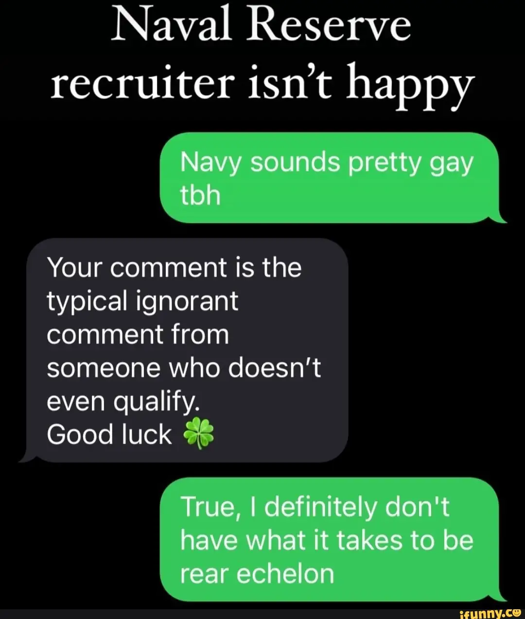 Naval Reserve recruiter isn