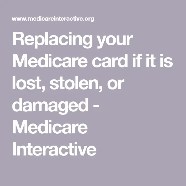 Replace Lost Medicare Card : New Medicare Card: What You Need to Know ...