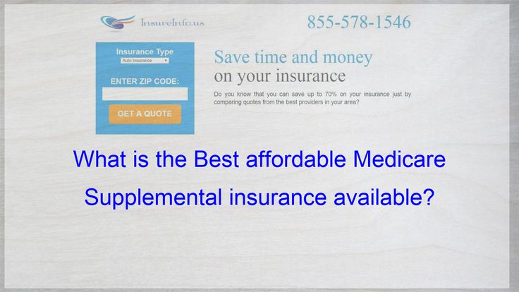 What is the Best affordable Medicare Supplemental ...